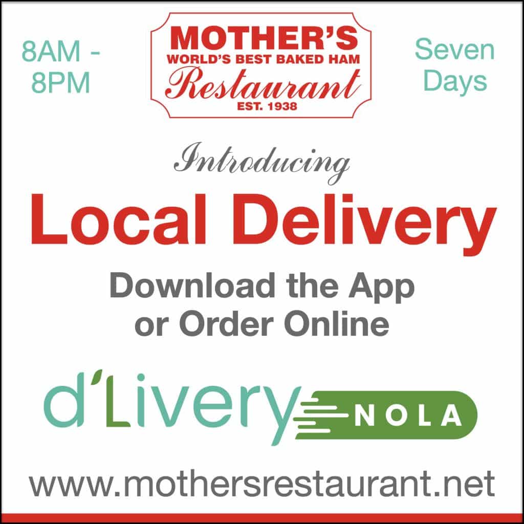 Introducing Area Delivery By D Livery Nola Mothers Restaurant